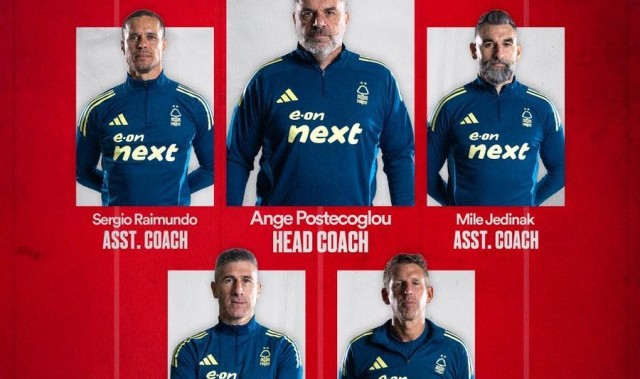 诺丁汉森林官方：耶迪纳克等四人加入澳波教练组